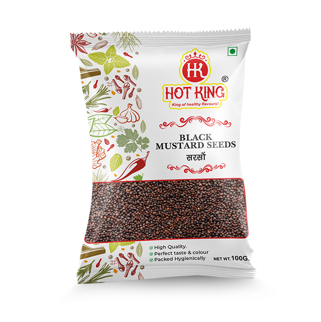 Whole Spices Black Mustard Seeds  (100 gm) 